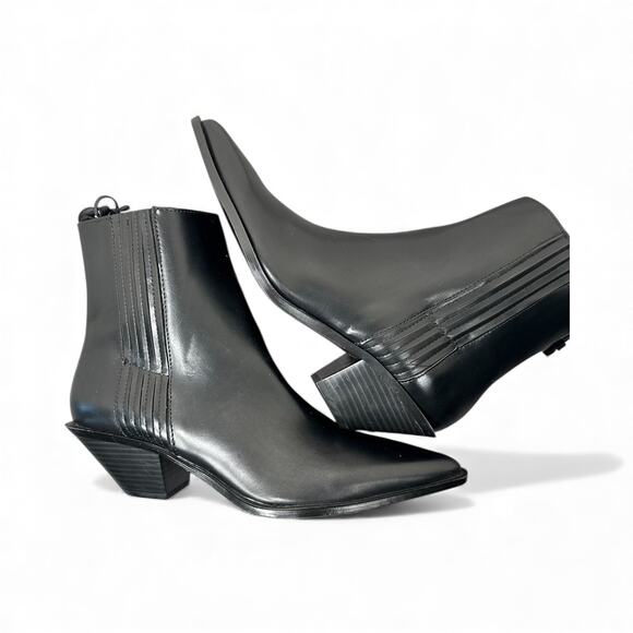 Zara Black Ankle Boots - Picture 1 of 3